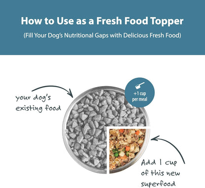Pantry Fresh Wet Dog Food, Complete Meal or Dog Food Topper, Beef & Russet Potato Human Grade Dog Food Recipe - 12.5 Oz (Pack of 6)
